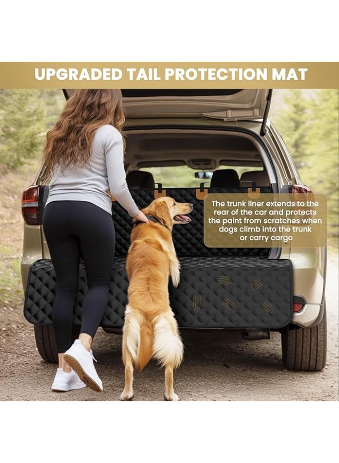 SUV Cargo Liner for Dogs,Waterproof Pet Cargo Cover Dog Seat,Car Seat Protector Mat with Bumper Flap for SUVs, Sedans, and Vans Trunk- Black, Large Size - Image 2
